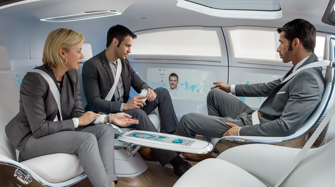 Mercedes autonomous car